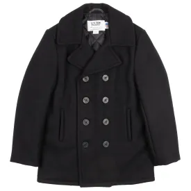 740 - Classic Melton Wool Navy Pea Coat - New Navy