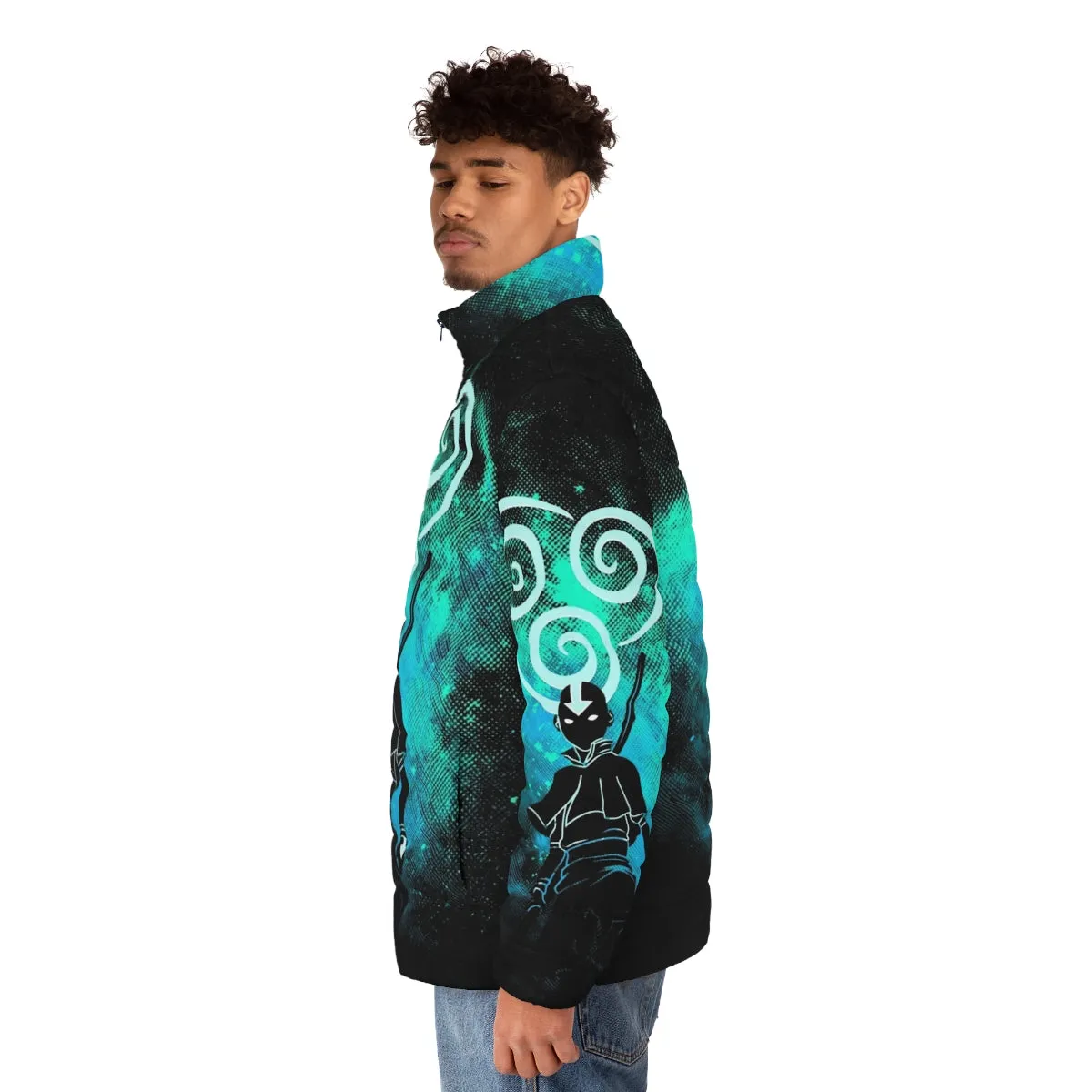 Air Art Puffer Jacket - Anime Inspired Streetwear Style