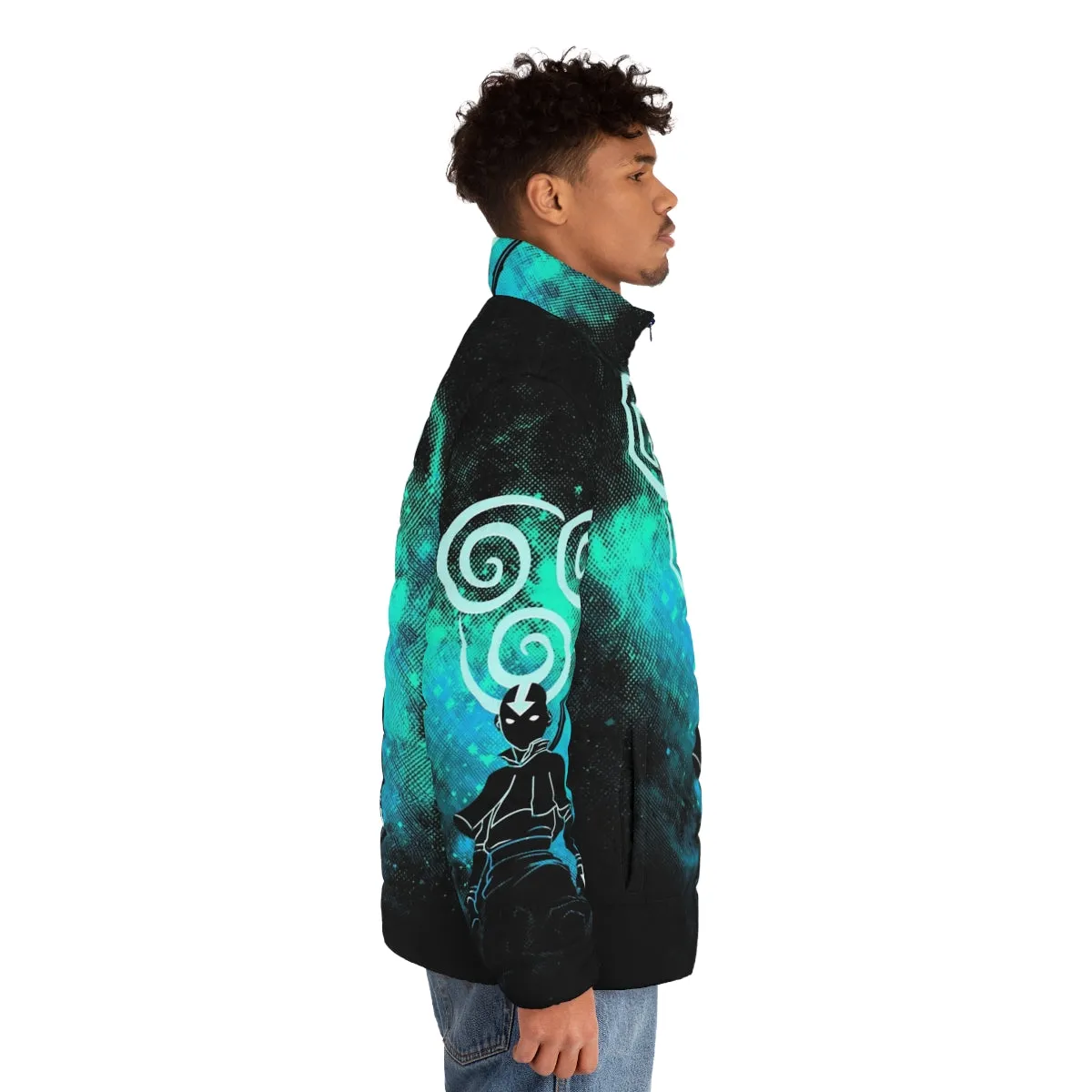 Air Art Puffer Jacket - Anime Inspired Streetwear Style