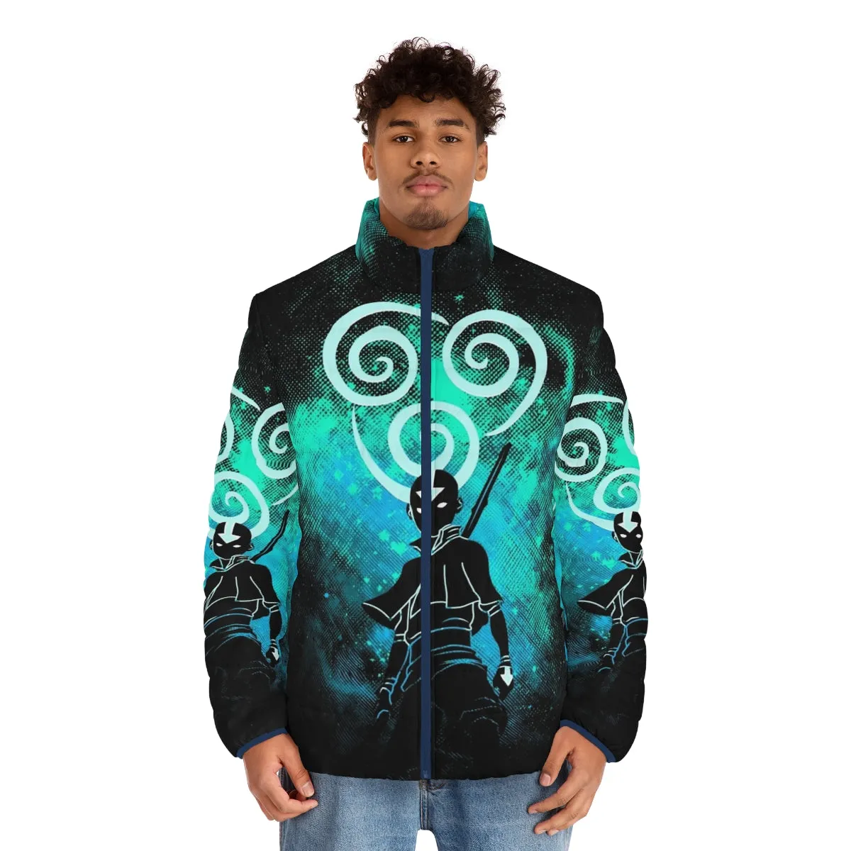 Air Art Puffer Jacket - Anime Inspired Streetwear Style