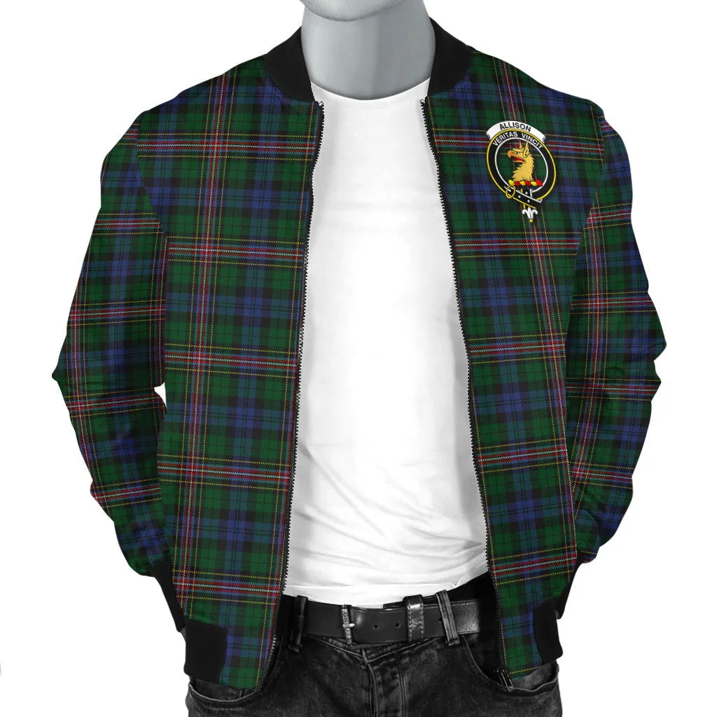 Allison Tartan Bomber Jacket with Family Crest