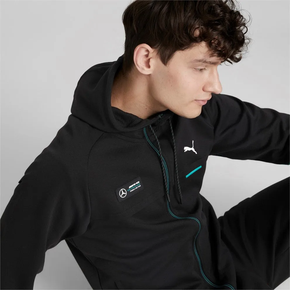 AMG Mercedes  Hooded Sweat Jacket Puma Black 2022