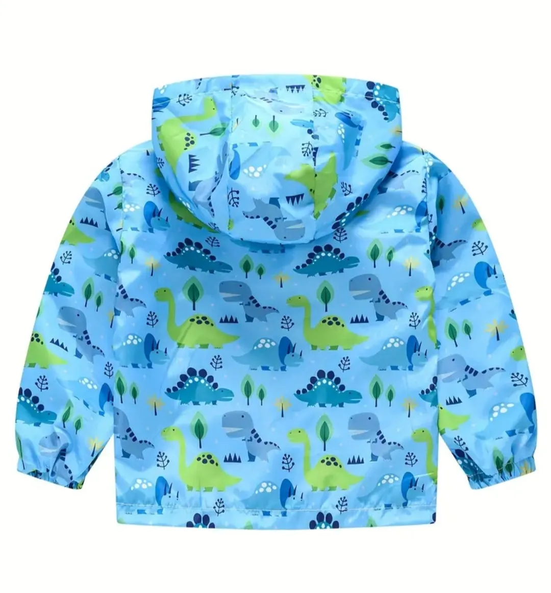 Blue Dinosaur Hooded Windbreaker #2000364