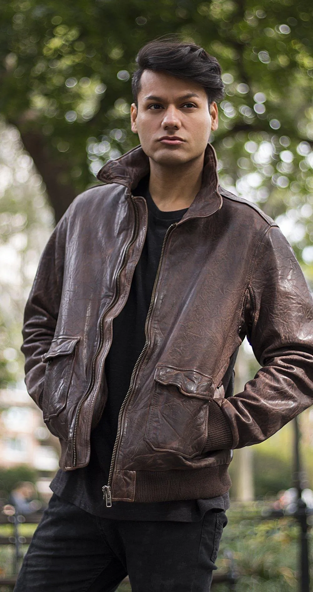 Bomber Leather Jacket