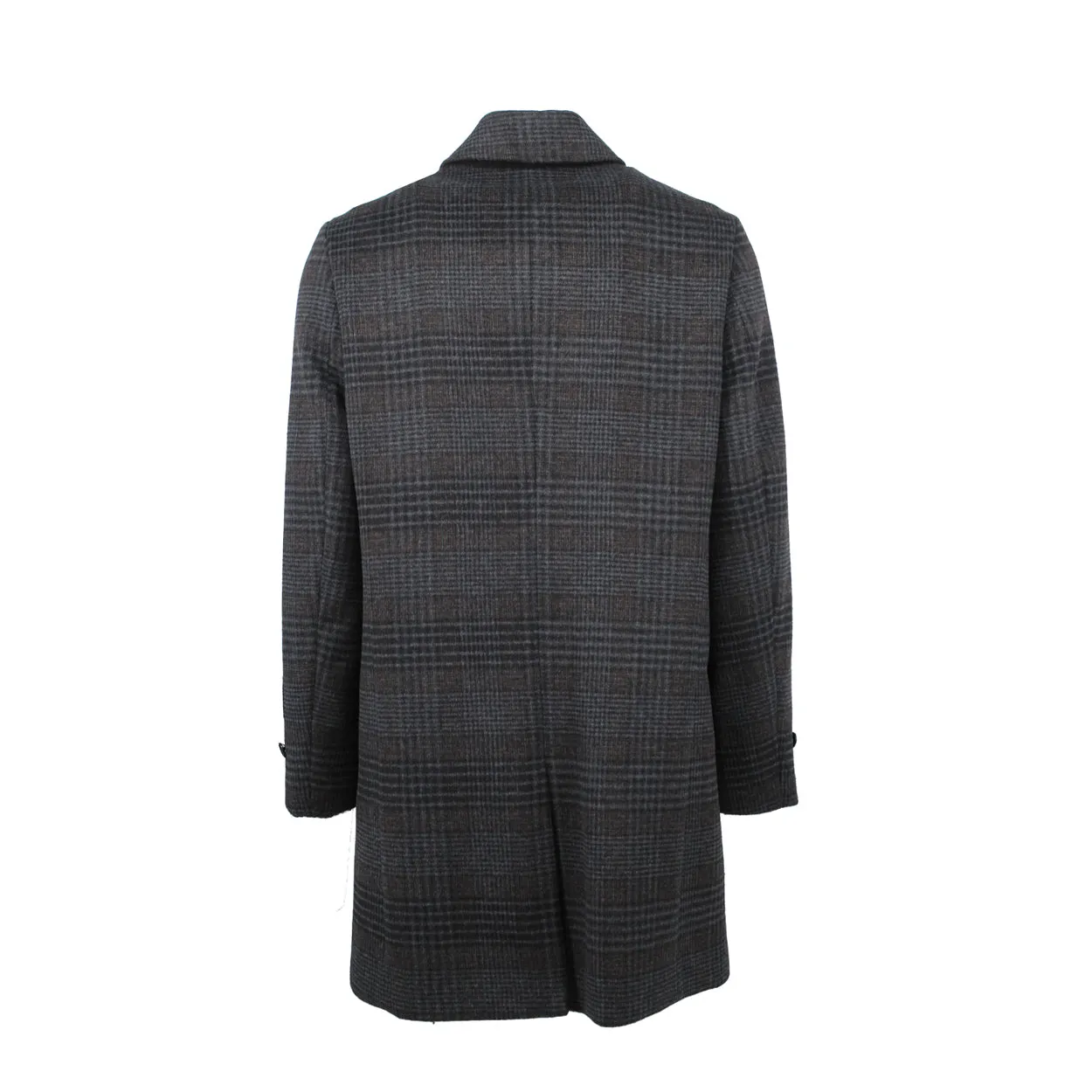 Charcoal Espresso Plaid Amity Overcoat