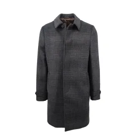 Charcoal Espresso Plaid Amity Overcoat