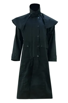 Duster Waterproof Black Long Coat Countrywear Unisex