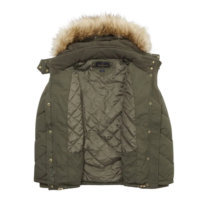 Fairfax & Favor Charlotte Padded Ladies Jacket - Khaki