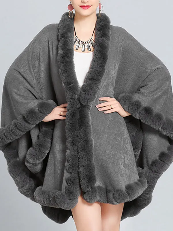 Fine Fancy Poncho Plus Size Cape Cardigan