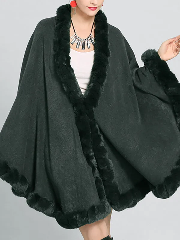 Fine Fancy Poncho Plus Size Cape Cardigan