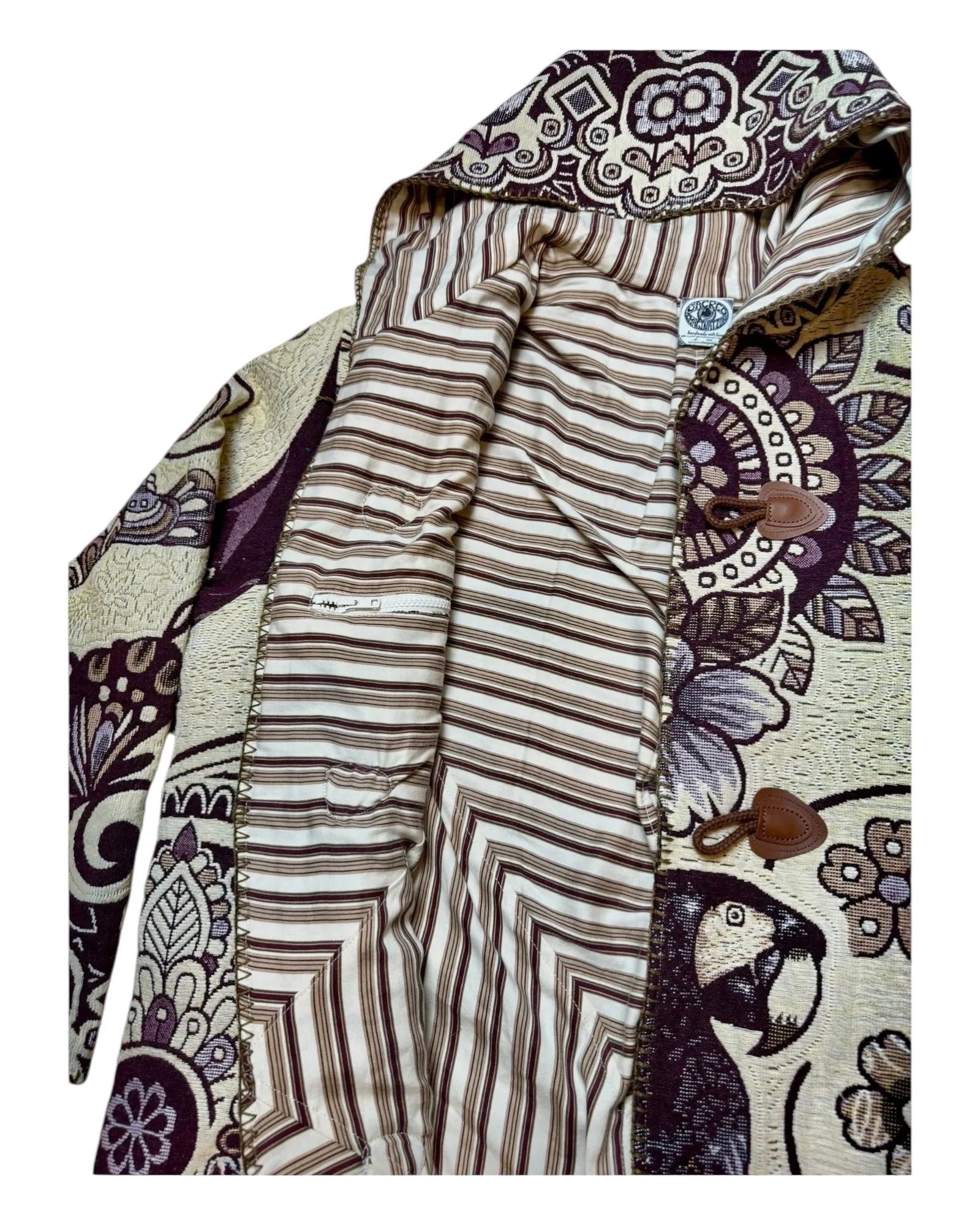 “Frida Kahlo” Reversible Trench Coat