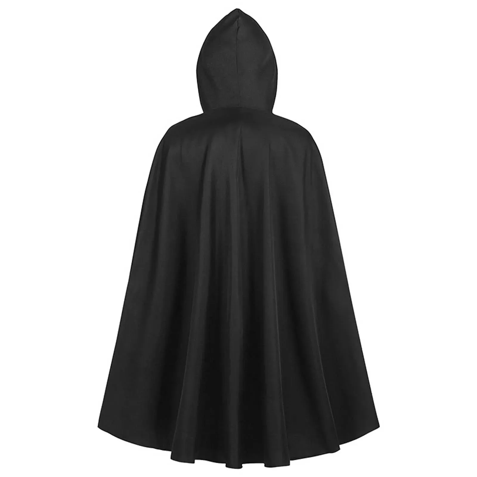 Hooded Cape Coat Unisex Halloween Robe Medieval Old Ranger Pirate Cosplay Costume Party Dress Vintage Witch Loose Long Cloak