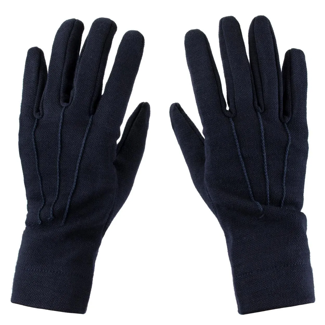 Italian Wool Blend Dress Gloves— Navy