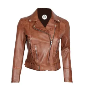 Light Brown Leather Jacket Women