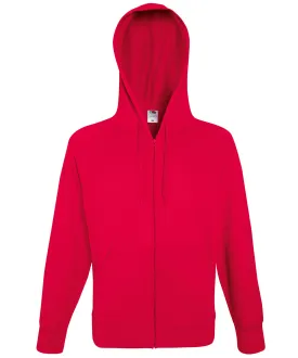 Lightweight hooded sweatshirt jacket | Red