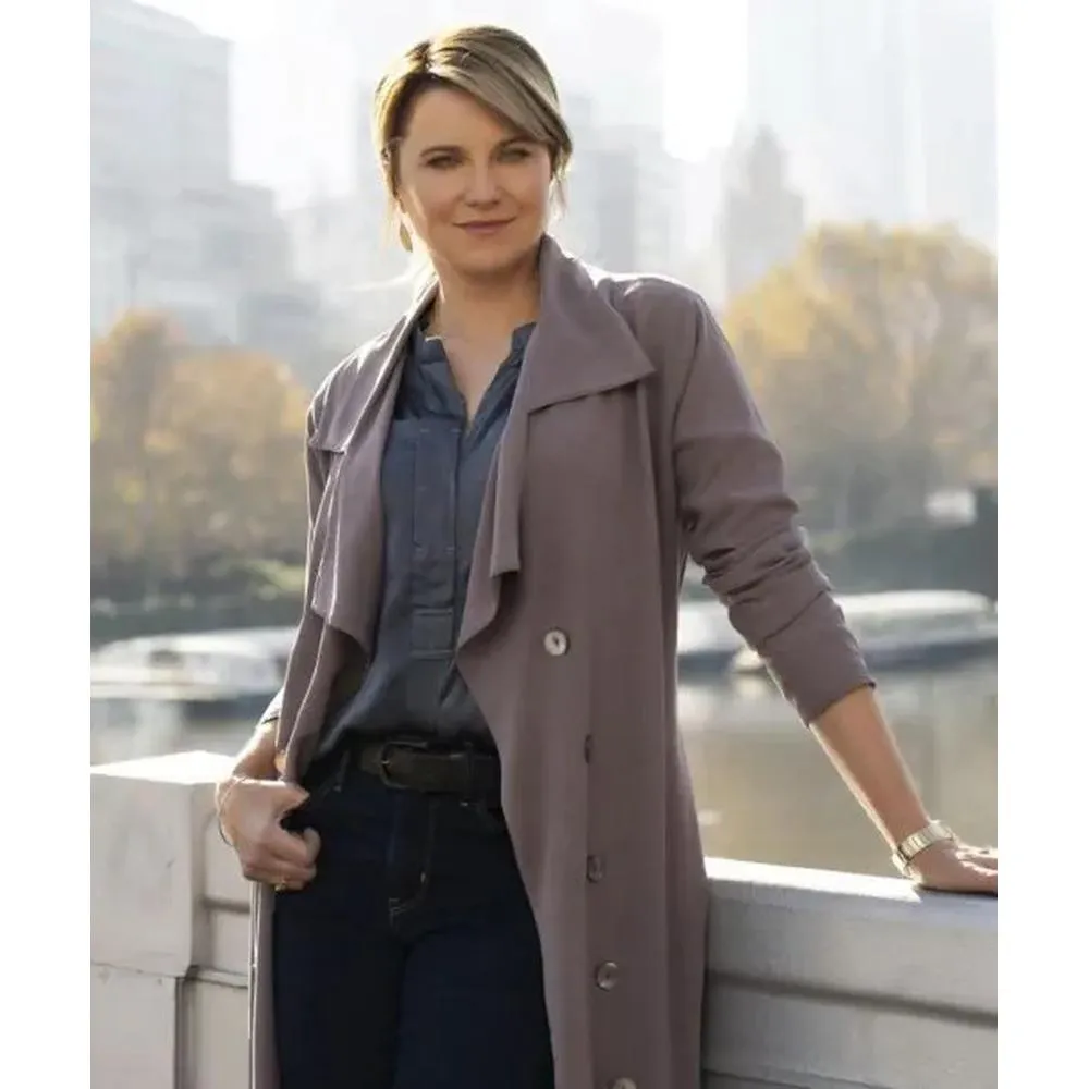 Lucy Lawless Trench Coat