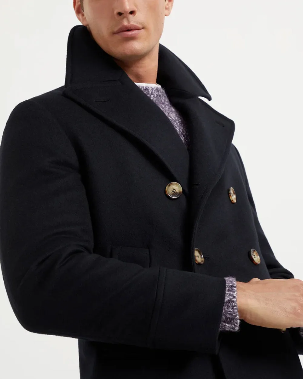 Navy Blue Classic Peacoat