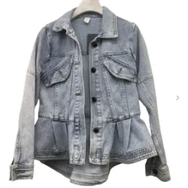 Peplum Denim Jacket