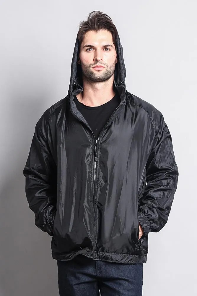 Reversible Windbreaker Hooded Jacket