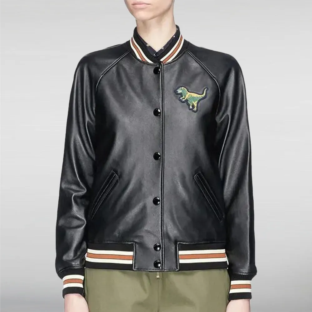 Rexy Leather Varsity Jacket