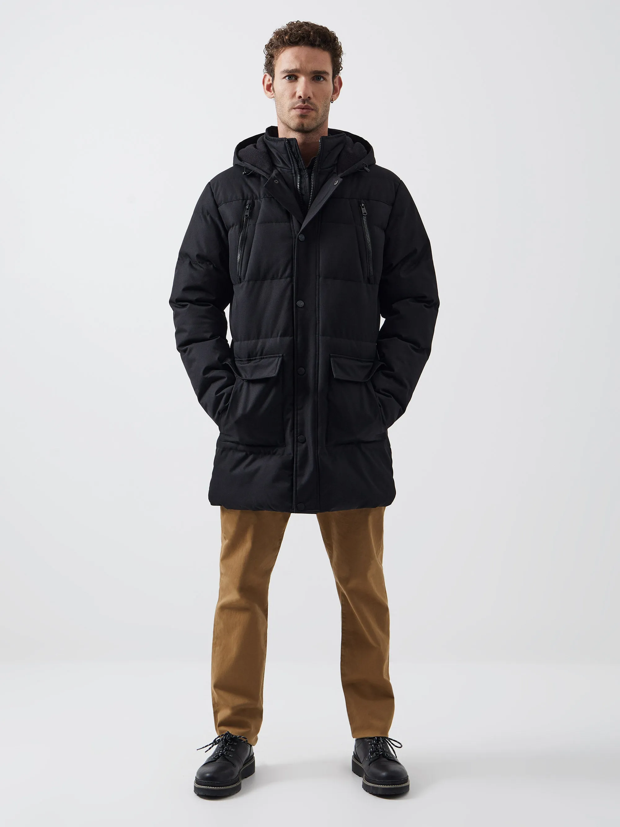 Row Layered Puffer Parka Coat