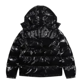 Trapstar Irongate Shiny Black Detachable Puffer Jacket