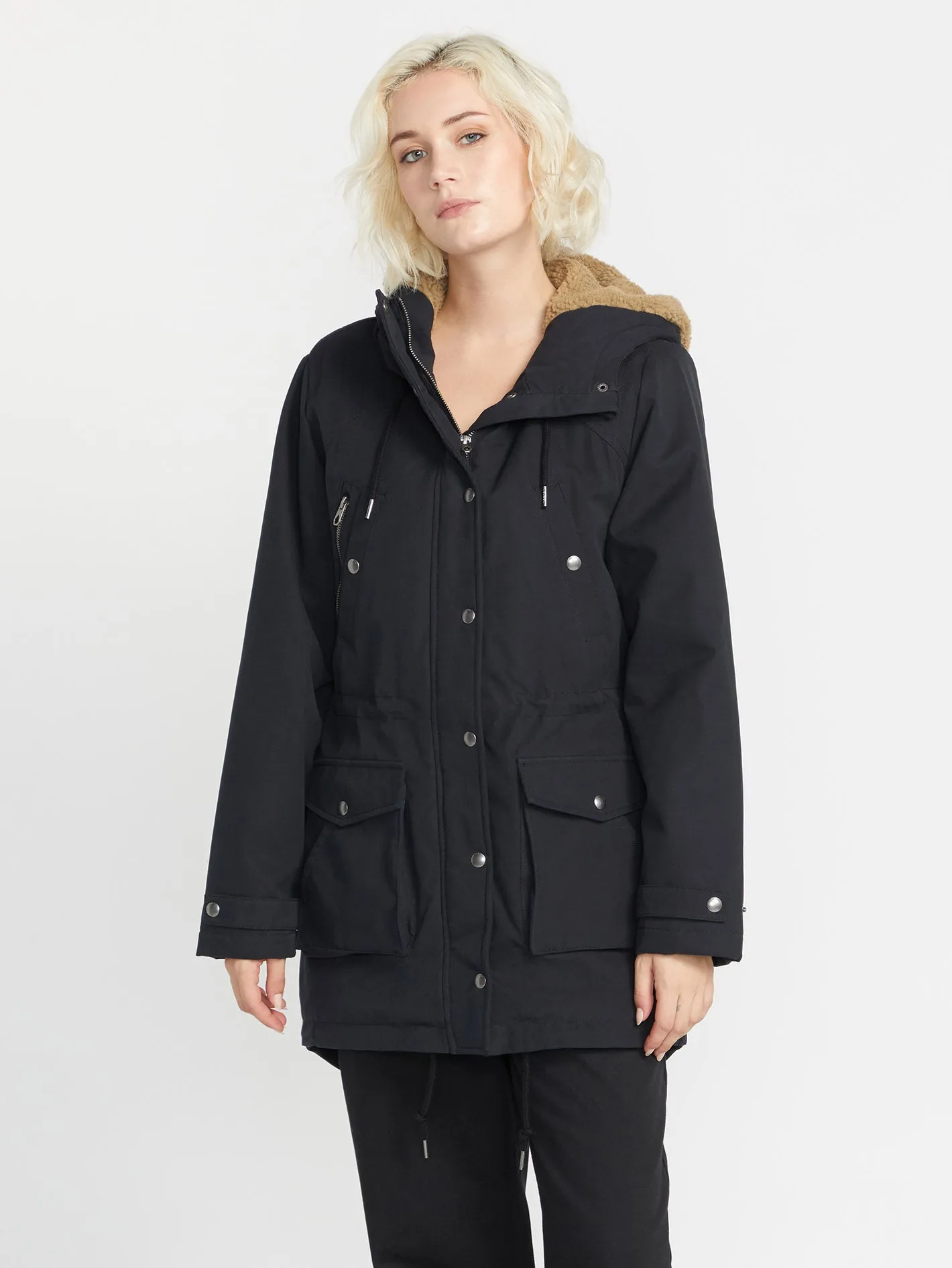 Walk On By 5K Parka - BLACK