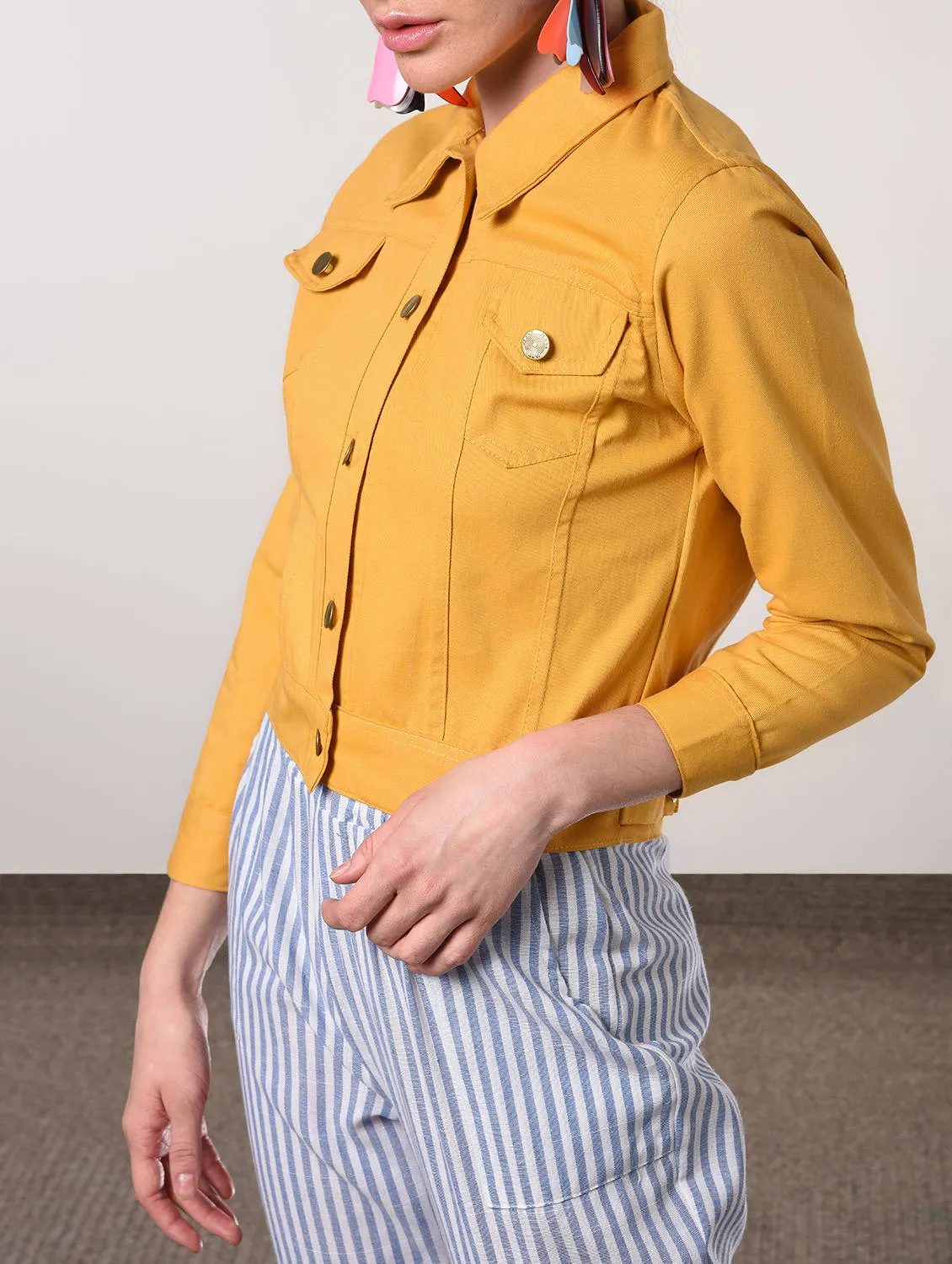 Yellow denim Jacket